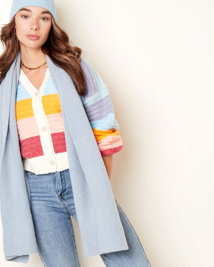 Zachte wintersjaal effen oranje Polyester