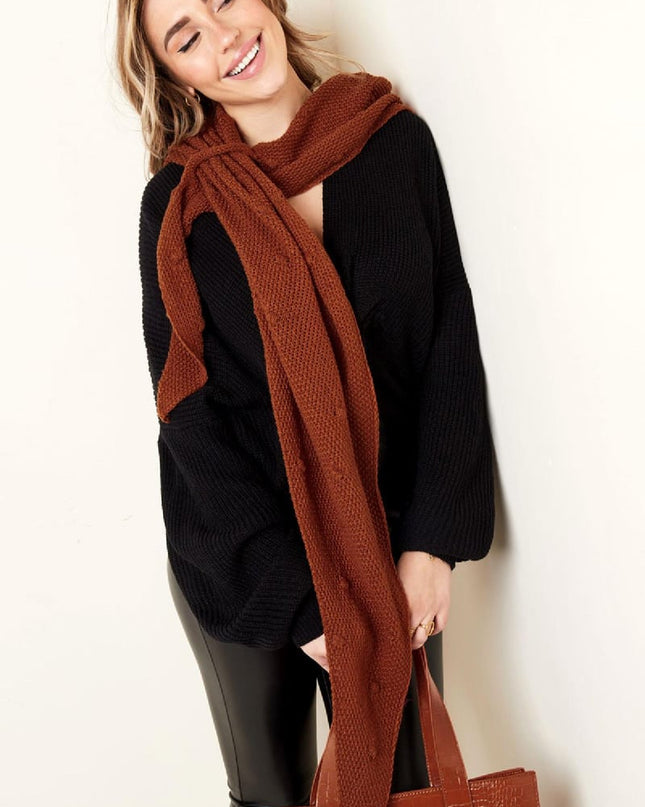 Omslasgdoek bolletjes patroon Lavendel Acryl