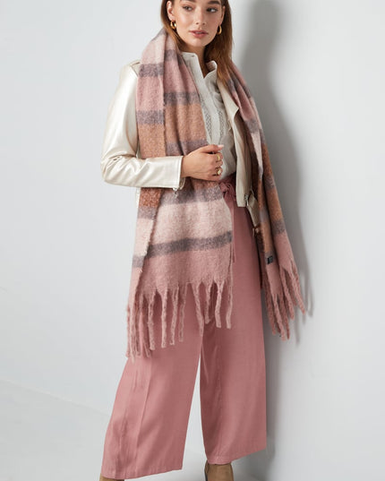 Sjaal met strepen multi - groen