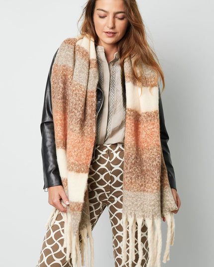 Sjaal met strepen multi - groen