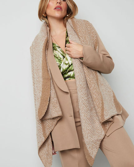 Sjaal zigzag print multi