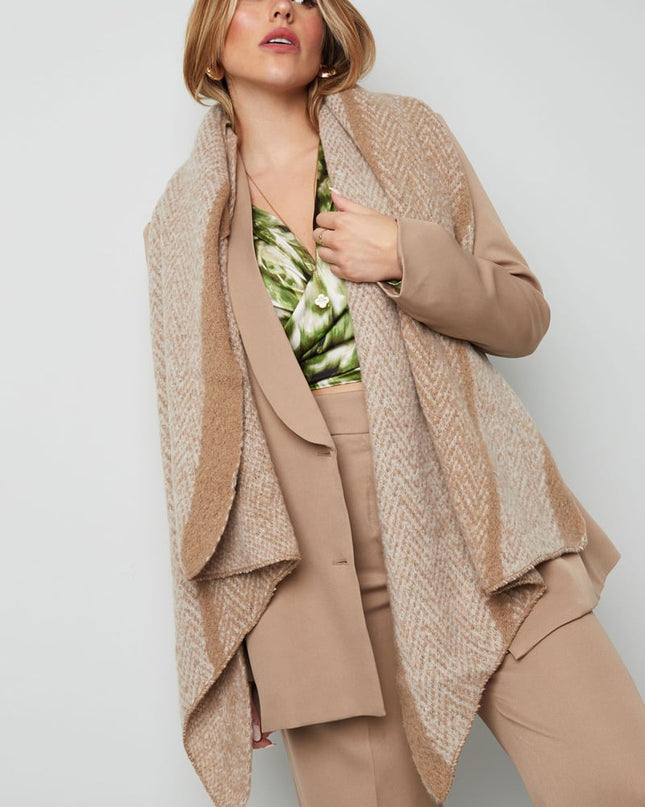 Sjaal zigzag print multi