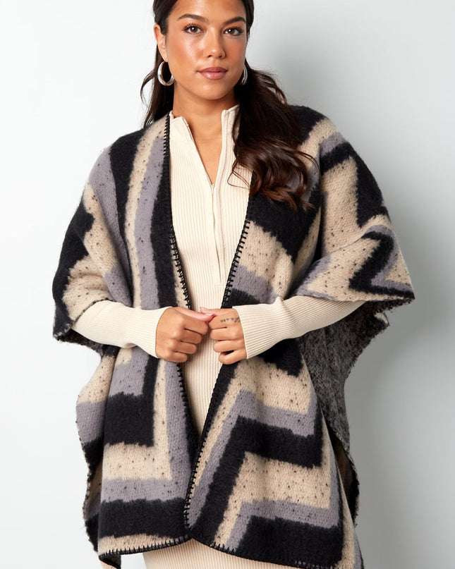 Omslagdoek organische print