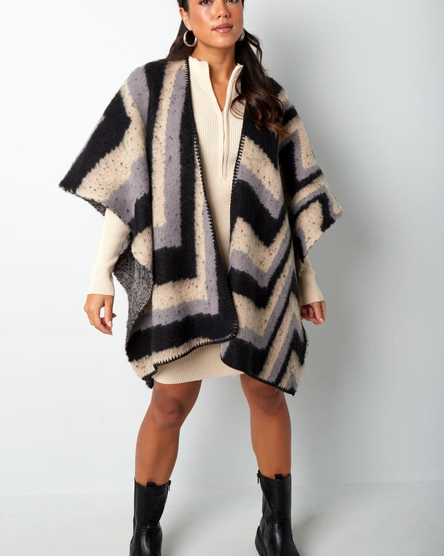 Omslagdoek organische print