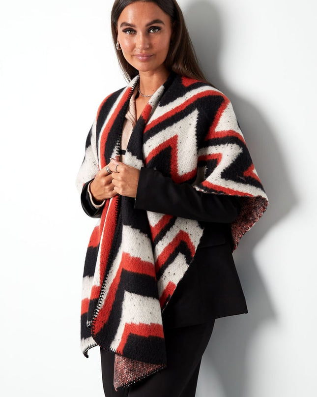 Omslagdoek organische print