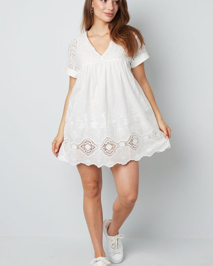 Short dress with open back - fuchsia