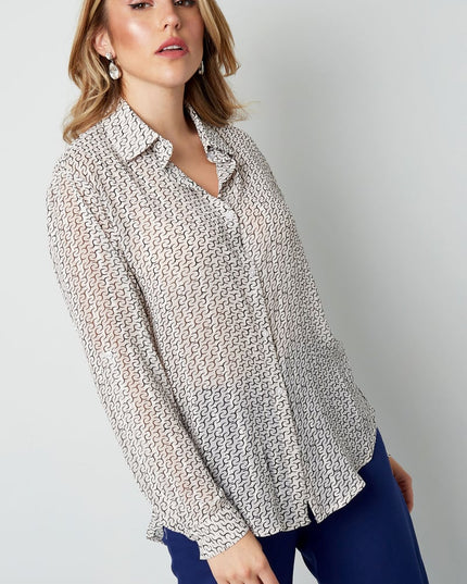 Blouse schakelprint