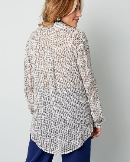 Blouse schakelprint