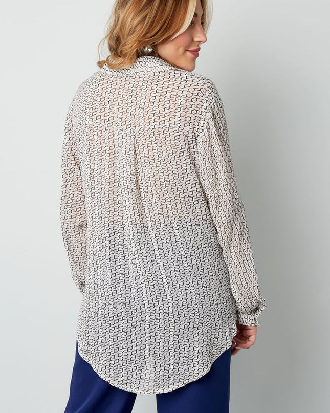Blouse schakelprint