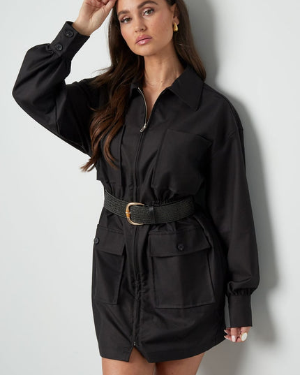 Long sleeve playsuit - off-white 