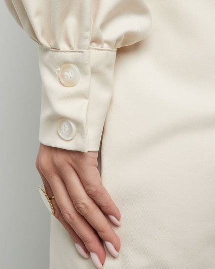 Long sleeve playsuit - off-white 