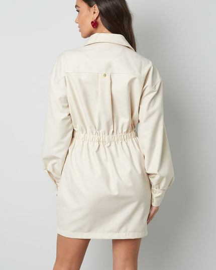 Long sleeve playsuit - off-white 