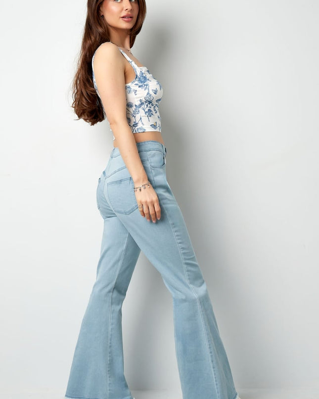Flared jeans - blue