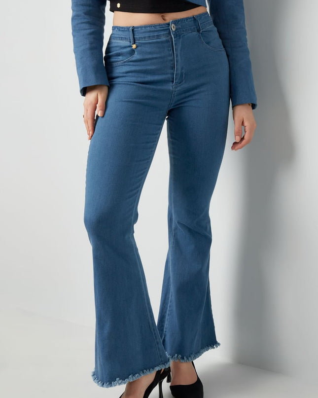 Flared jeans - blue