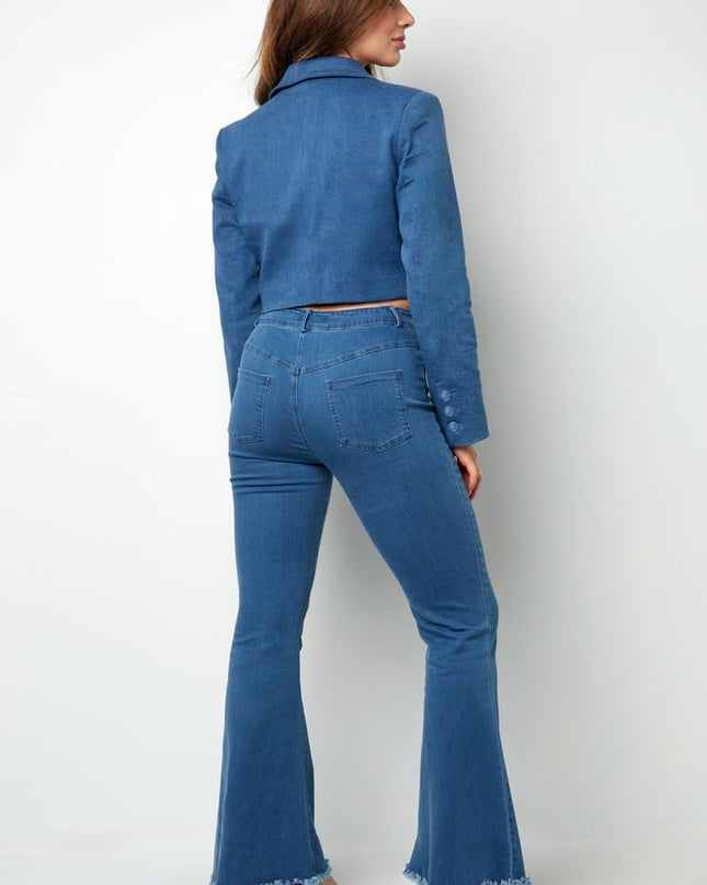 Flared jeans - blue