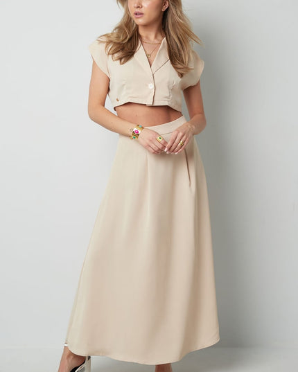 Cropped top met knoop