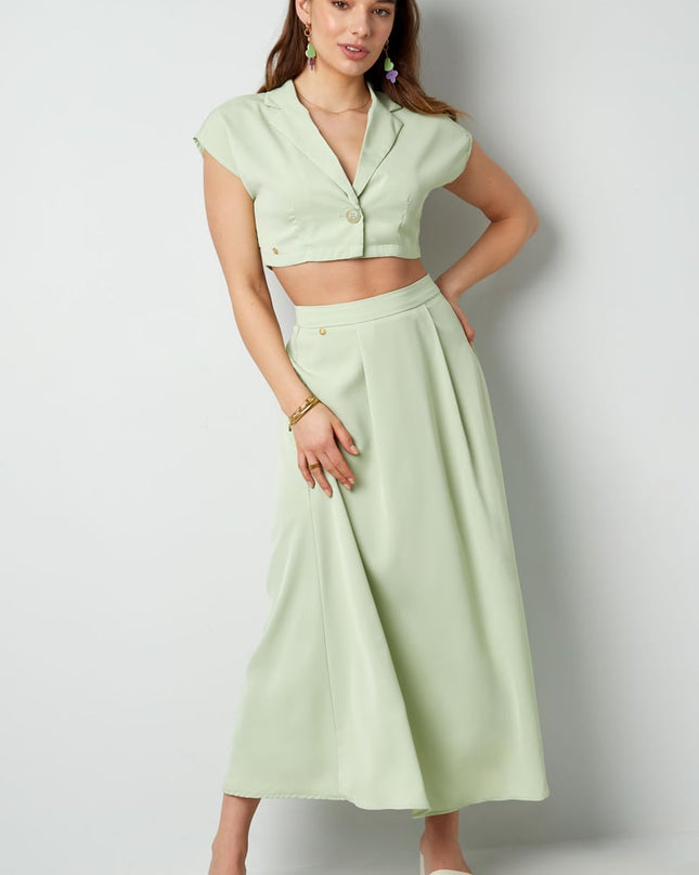 Cropped top met knoop