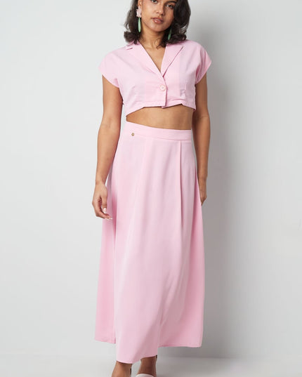 Cropped top met knoop