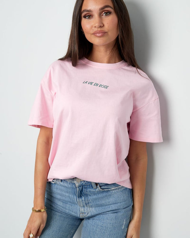 T-shirt la vie en rose - dark gray