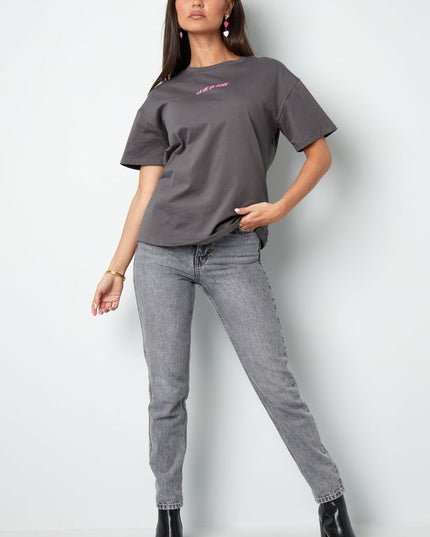 T-shirt la vie en rose - dark gray