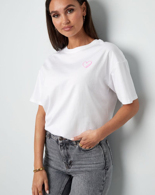 T-shirt mon cheri - white