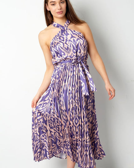 Dress tropical vibes - fuchsia