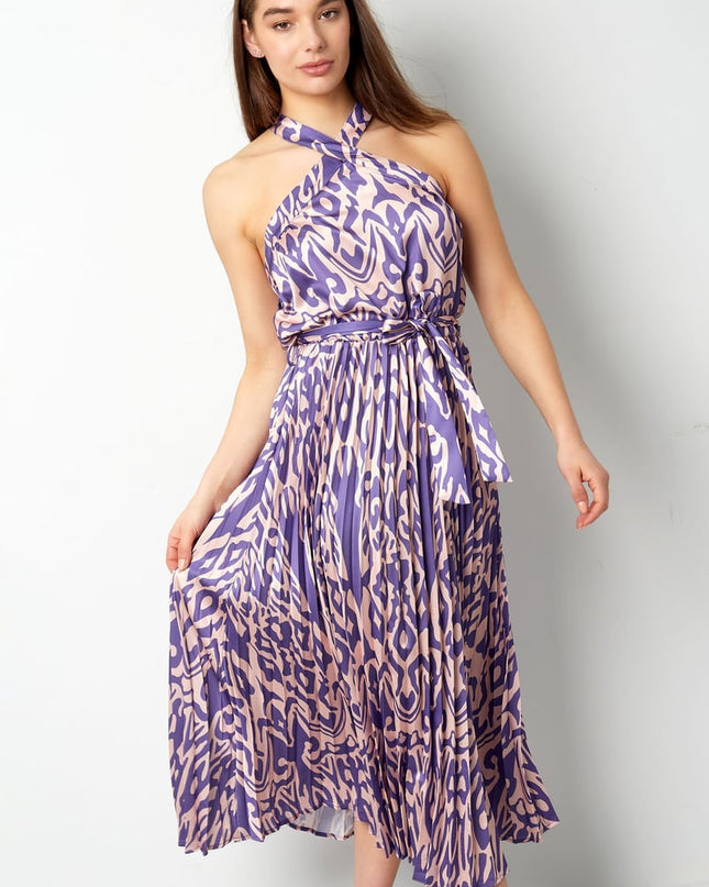 Dress tropical vibes - fuchsia