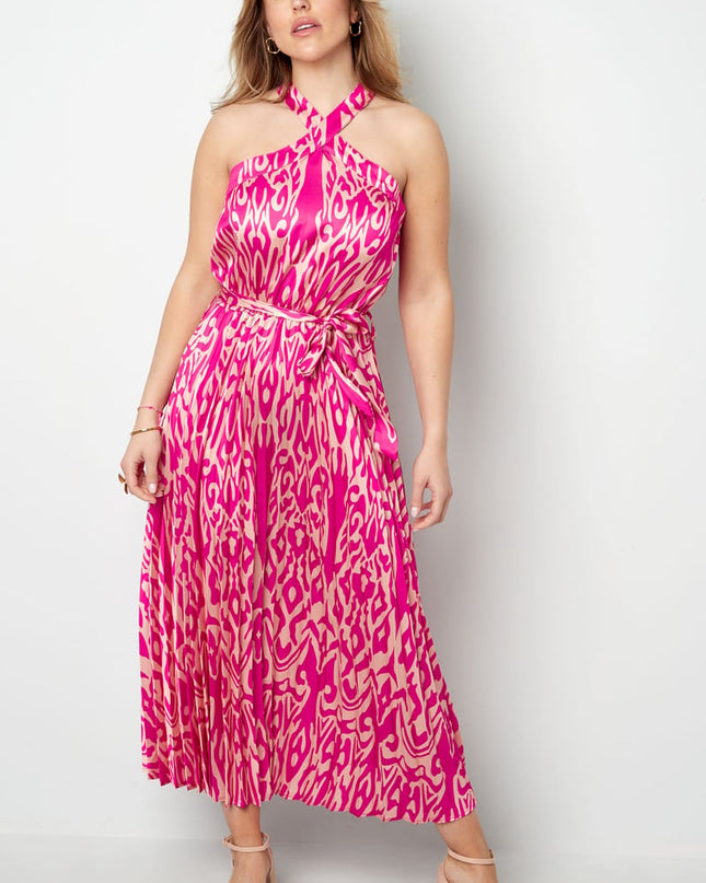 Dress tropical vibes - fuchsia