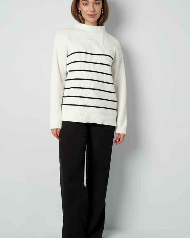 Basic Bliss trui - oranje roze