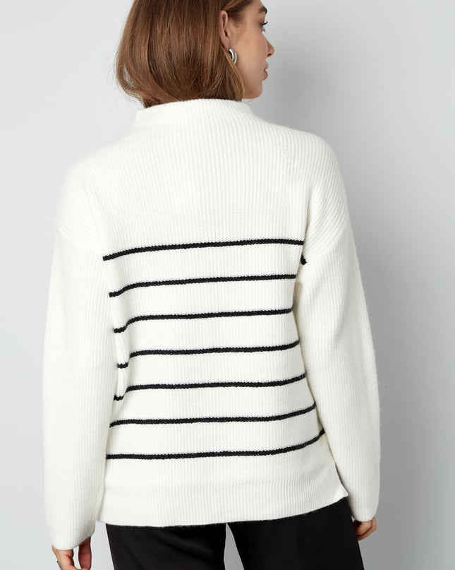 Basic Bliss trui - oranje roze