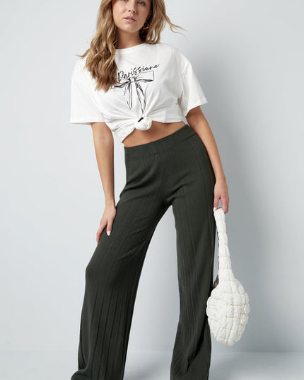 Soft Harmony pants - dark green
