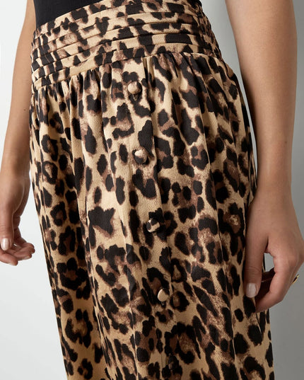 Lange panterprint rok