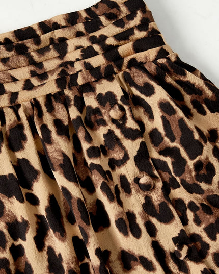 Lange panterprint rok