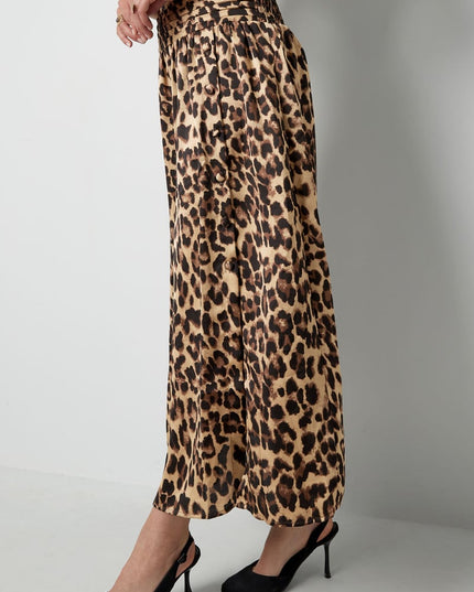 Lange panterprint rok