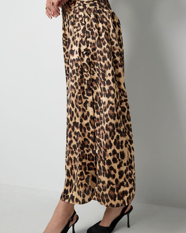 Lange panterprint rok