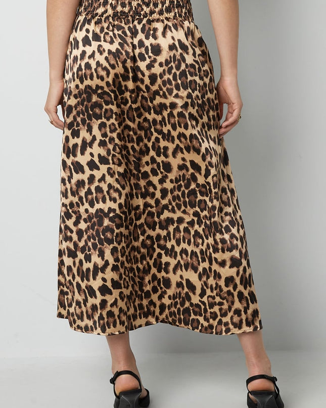 Lange panterprint rok