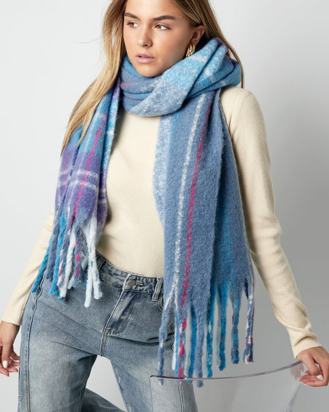 Blocked Colors sjaal - groen