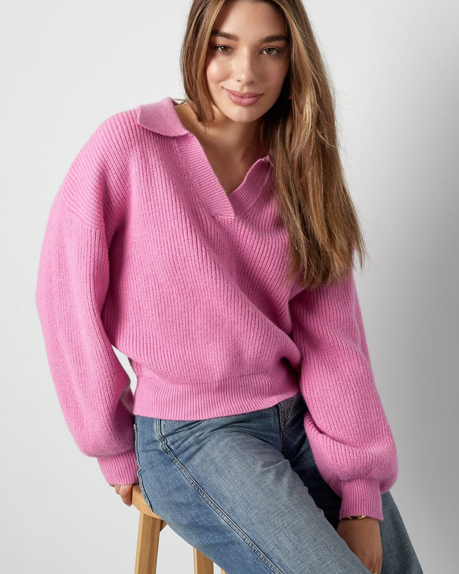 Everyday Ease sweater - fuchsia