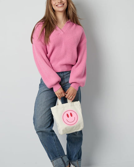 Everyday Ease sweater - fuchsia