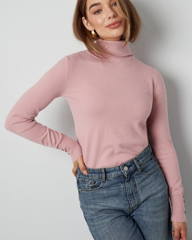 Tender Touch turtleneck - pink