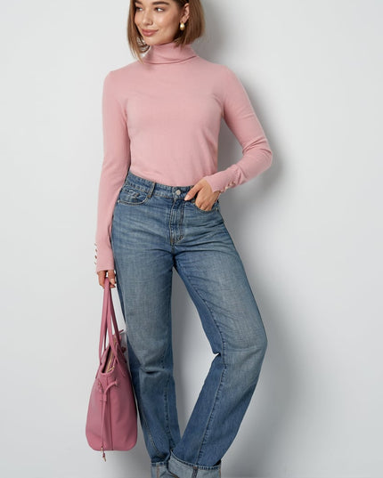 Tender Touch turtleneck - pink