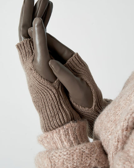 Cozy Knit gloves - grey