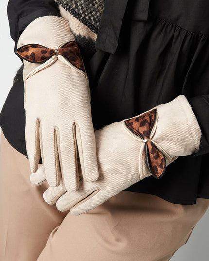 Panter detail handschoenen