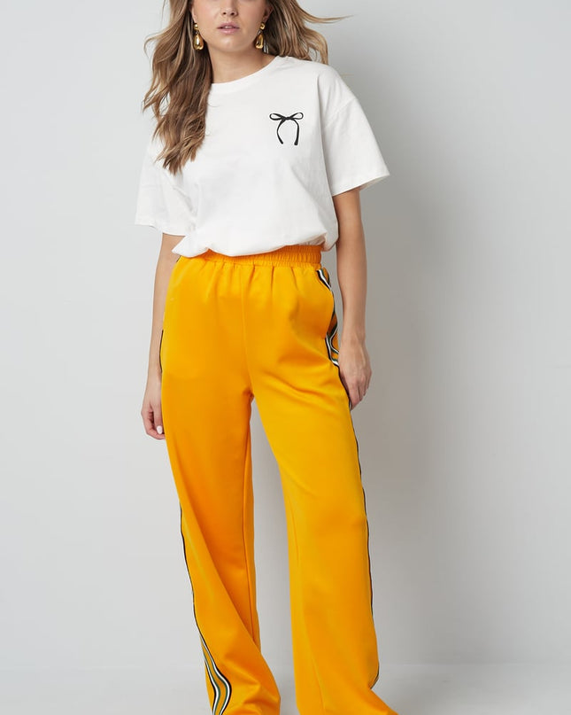 Striped must have pants - red S