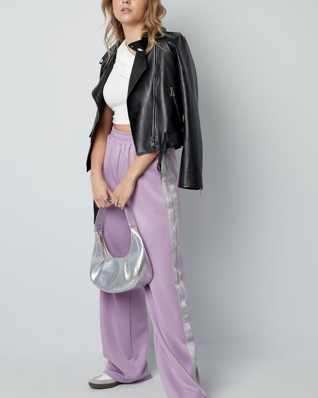 Striped must have pants - red S