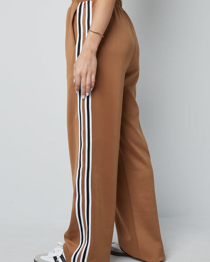 Striped must have pants - red S