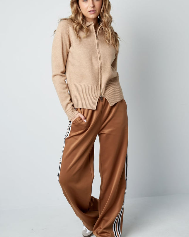 Striped must have pants - red S