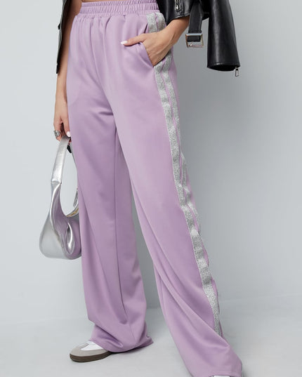 Striped must have pants - red S