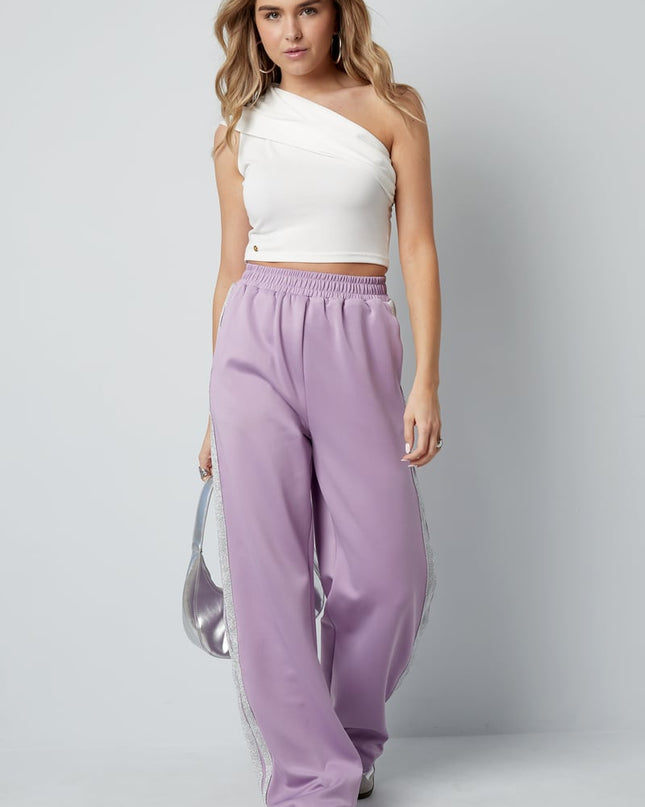 Striped must have pants - red S