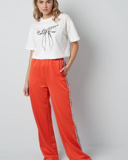 Striped must have pants - red S